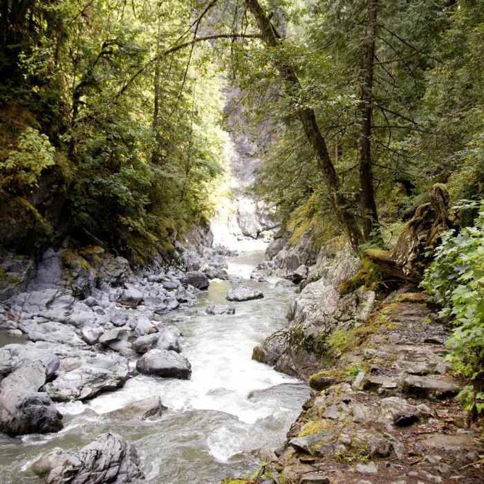 Rapids ahead! Near Old Robe Trail