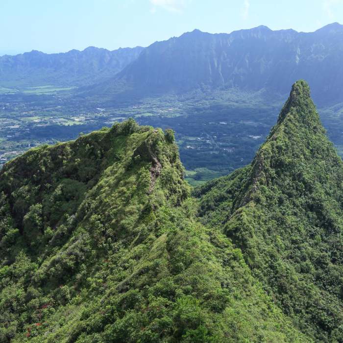 Near Olomana Three Peaks Hike