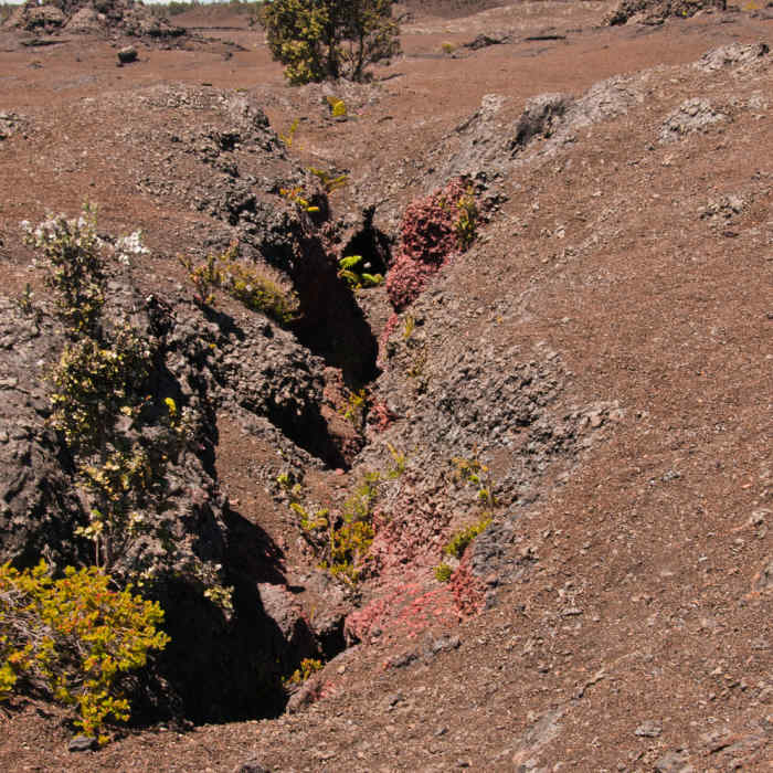 Mauna Ulu fissure. Near Mauna Ulu Eruption