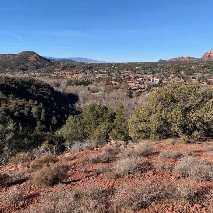 Uptown Sedona from Huckaby Trail Near Huckaby