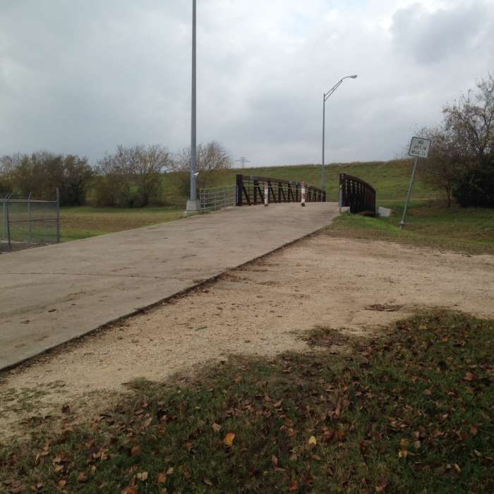 There's a well-built bridge over Turkey Creek at the east end of the Chatterton Dairy Ashford Bike and Hike Trail. Near Chatterton Dairy Ashford Hike and Bike Trail