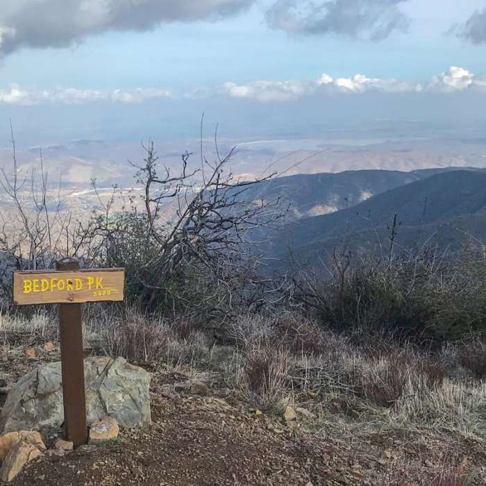 Near Silverado Trail to Bedford Peak