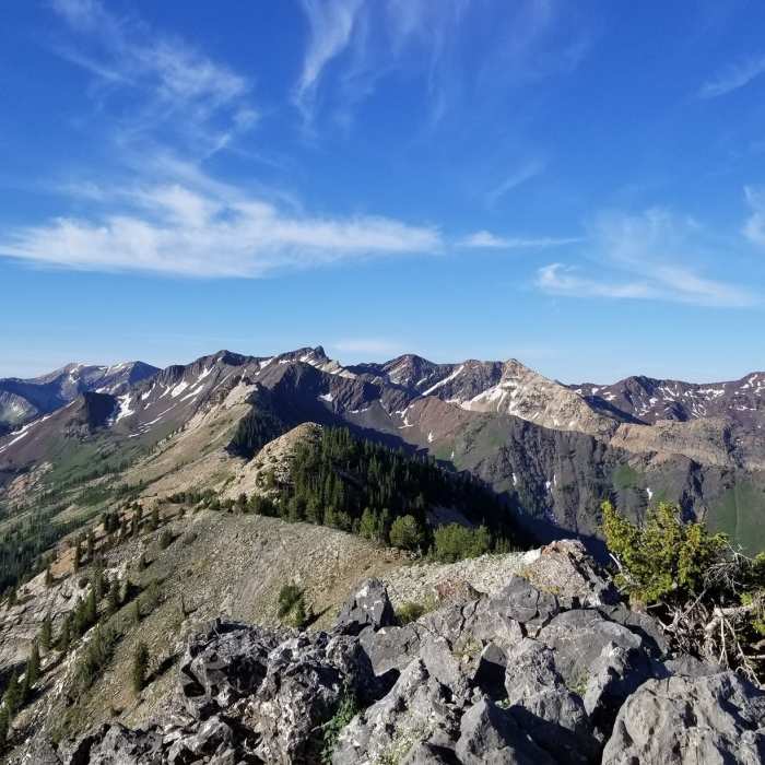 View looking west from top of Kessler Near Kessler Peak North Route