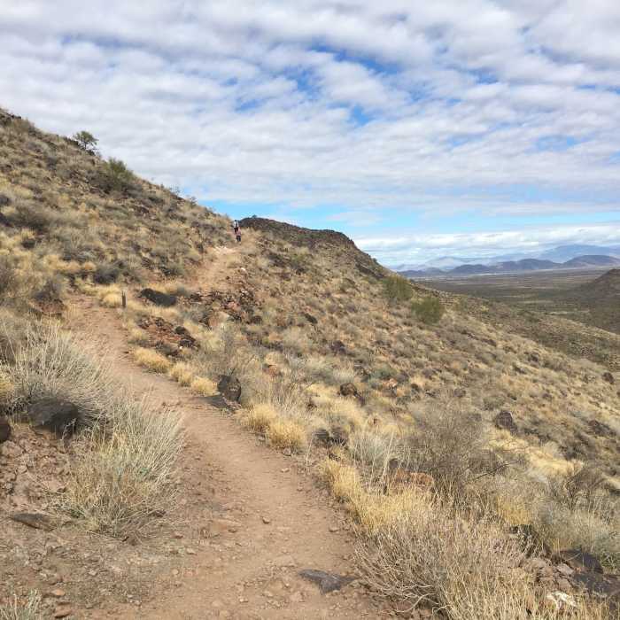 The climb to the top Near Ridgeline Trail