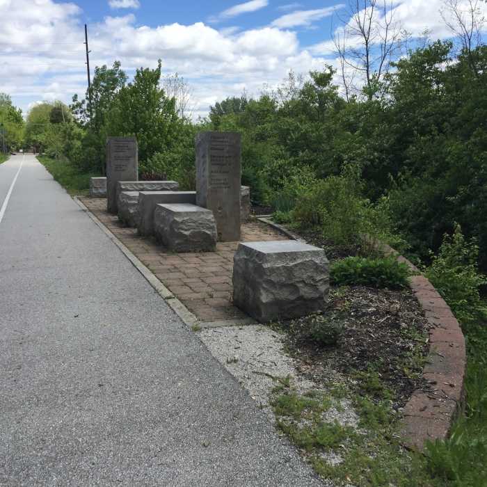 A memorial is located on the B&O Trail (East). Near B&O Trail (East)