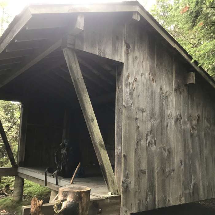 Adirondack Shelter (1996). Near Ledge to Pine Mountain Loop