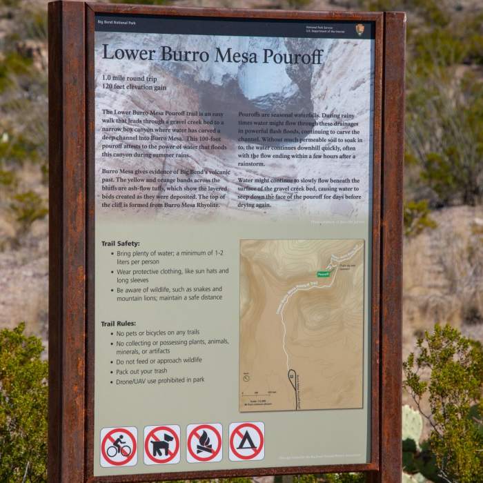 Near Lower Burro Pour-Off Trail