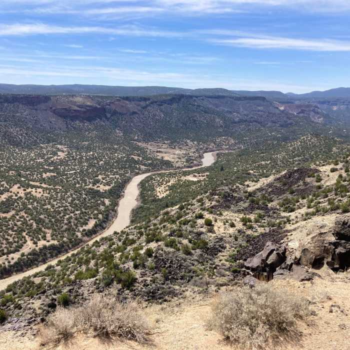 Near Canada del Buey - Rio Grande Overlook