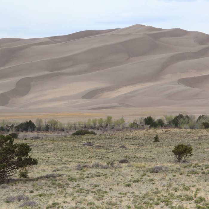 View from the visitor center. Near Mosca Pass Trail