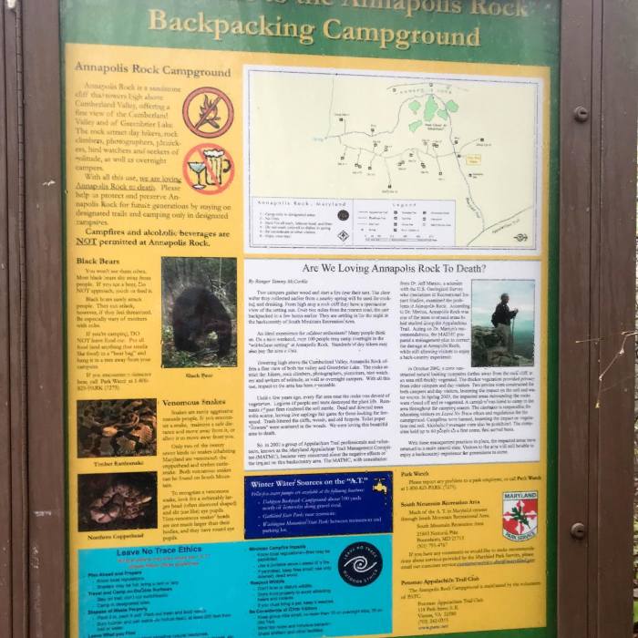 Near Annapolis Rock on the Appalachian Trail