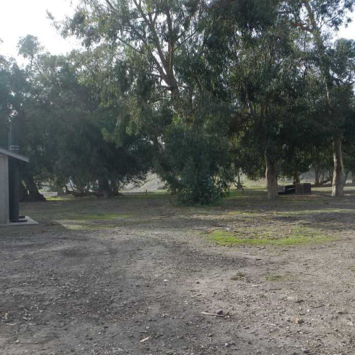 Looking into the back campground from Scorpion Valley Road. Near Scorpion Canyon Loop Trail