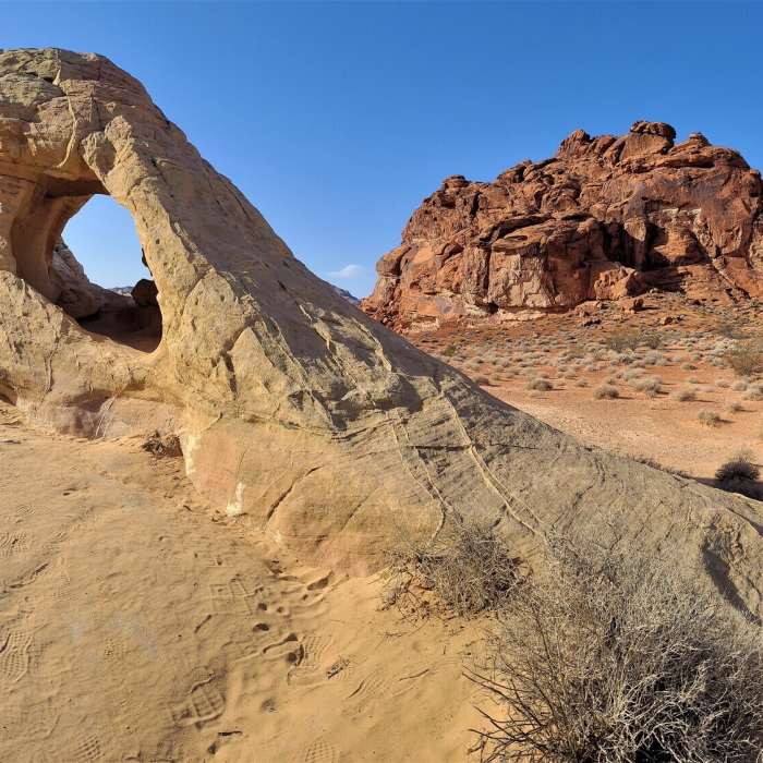 View from the trail Near White Domes Loop