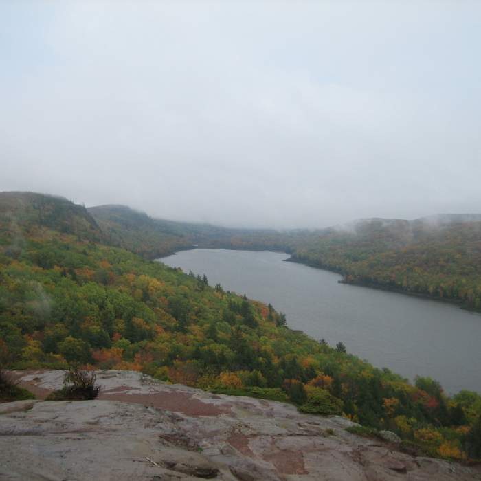 Lake of the Clouds from the Mirror Lake Trail Near Porcupine Mountains Traverse