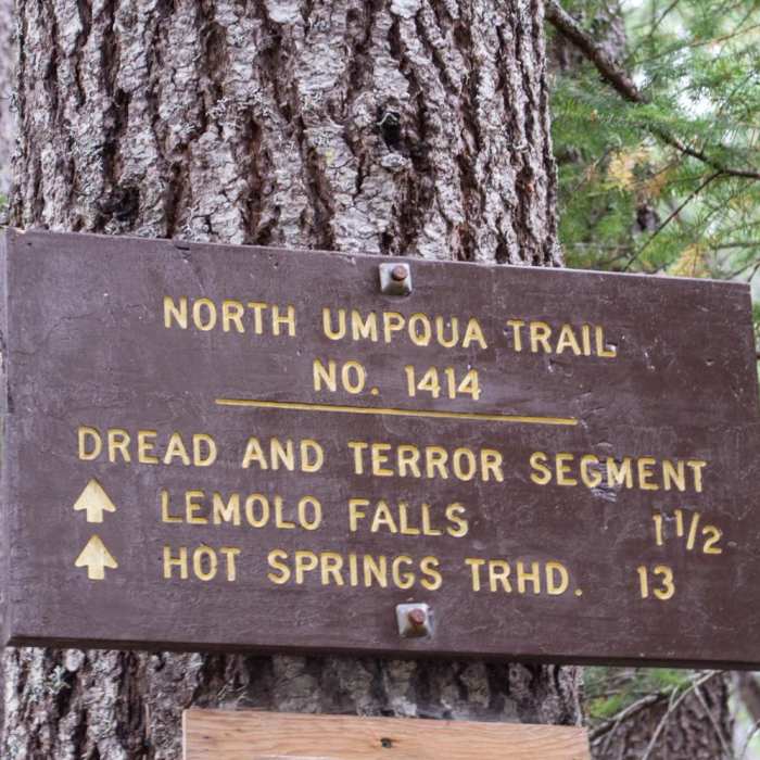 Near Lemolo Falls via the North Umpqua Trail