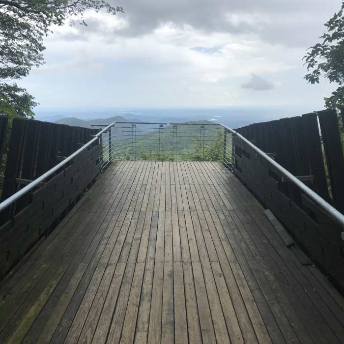 Sassafras Mountain Overlook Near Foothills Trail: Sassafras Mountain, SC to Gum Gap, NC