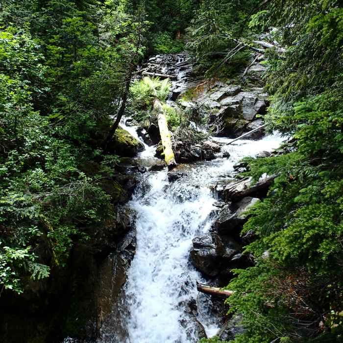 Little waterfall. Near Pyramid Lake Trail