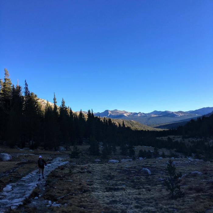Near Tuolumne Meadows to Vogelsang Camp