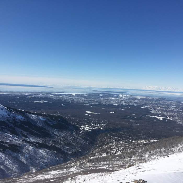 Dome Trail summit looking at the start Near Tikishla Peak Loop