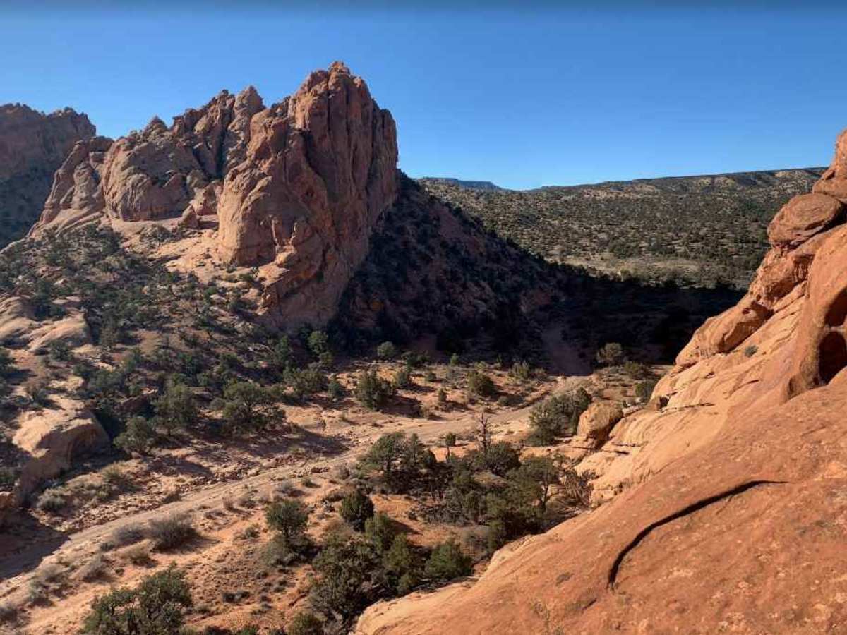 Upper Muley Twist Canyon Road trail photo