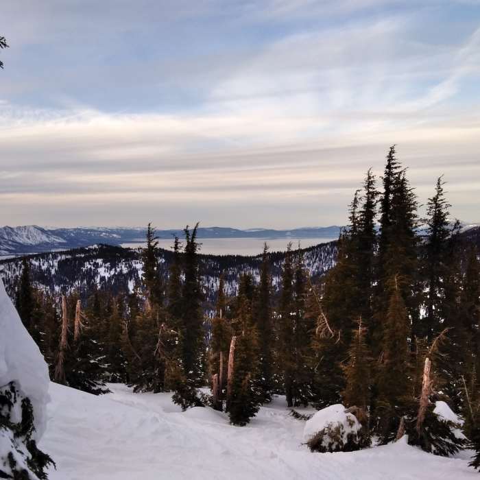 Near Waterhouse Peak Winter Route