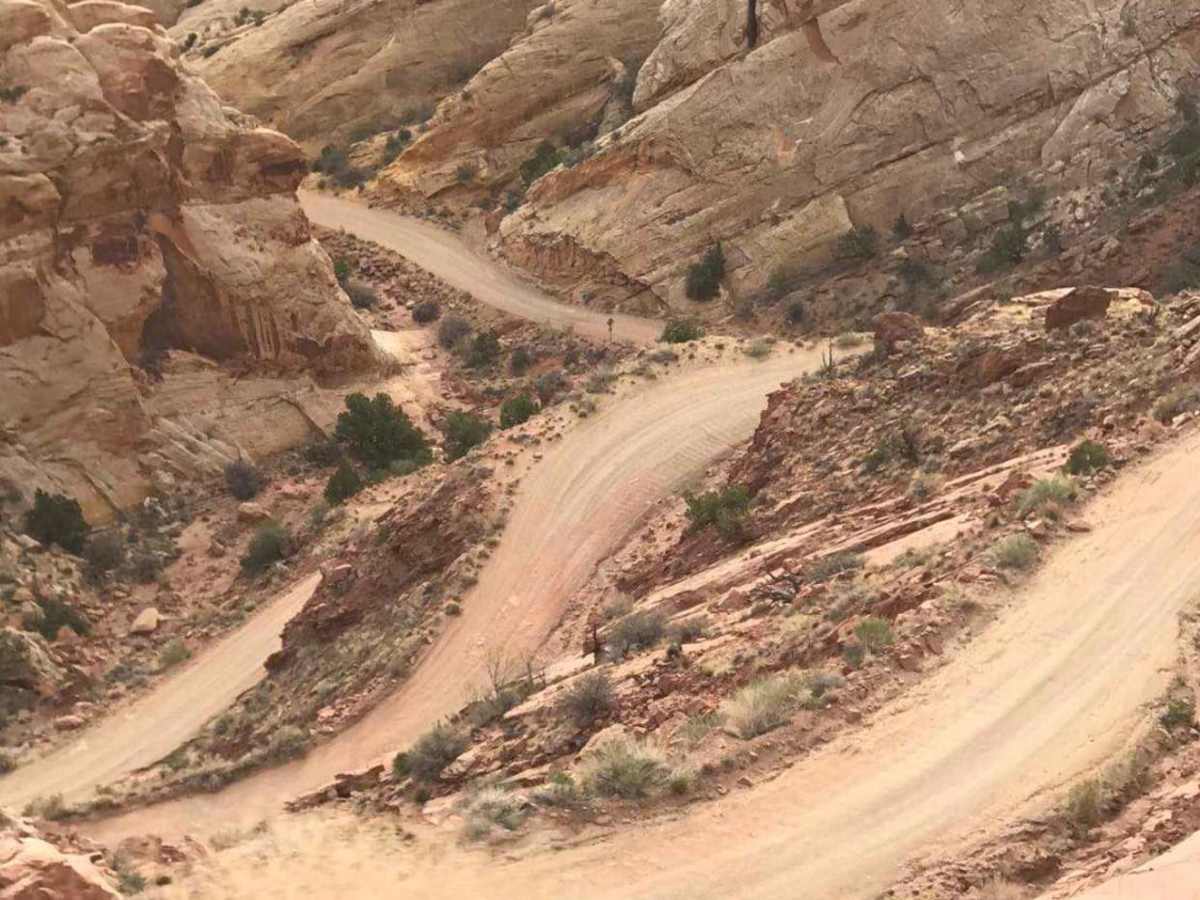 Burr Trail Switchbacks trail photo