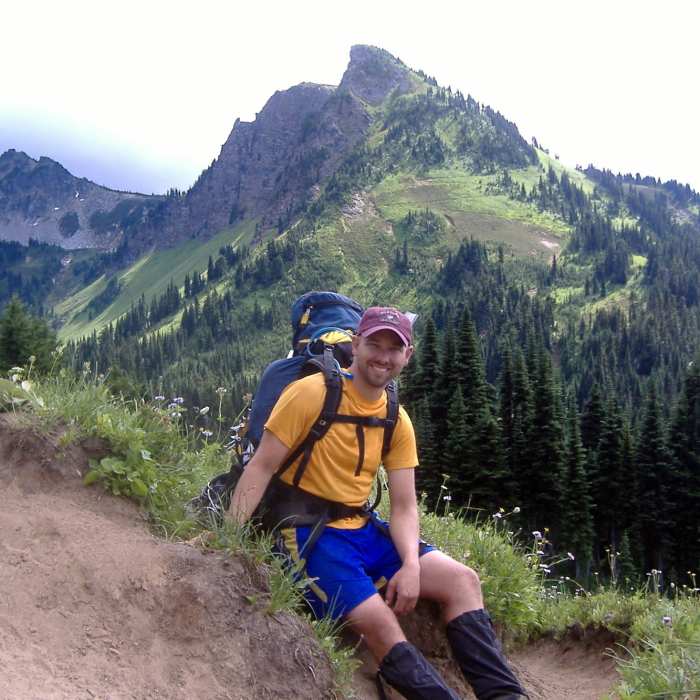 All downhill (and trail!) from here Near Spider Gap - Buck Creek Pass Loop