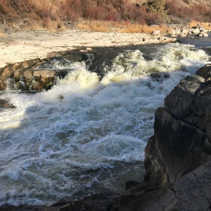 An impressive section of rapids above Auger Falls Near Auger Falls Trail