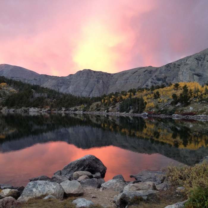Come for the run, stay for the beauty! Near Red Deer Lake