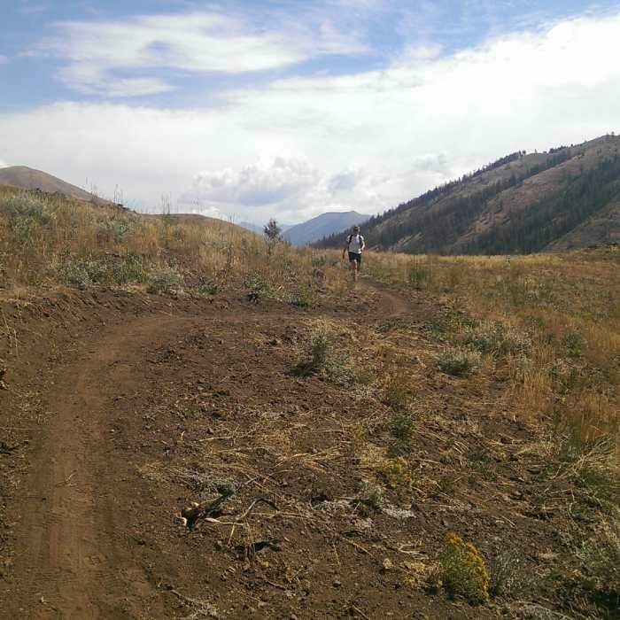 Dry dusty conditions on Imperial Gulch Near Imperial Gulch