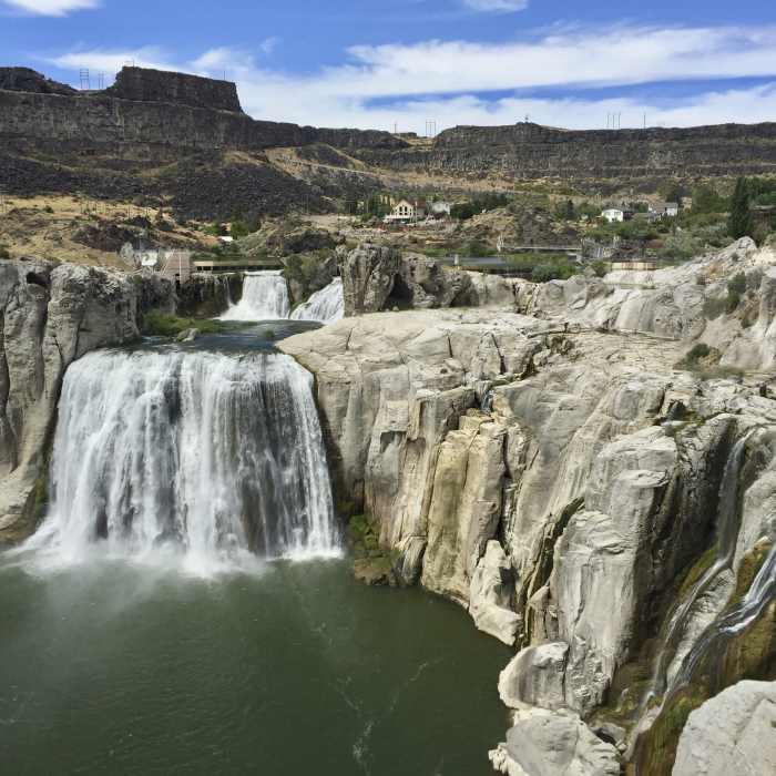 Shoshone Falls Near Snake River Canyon Rim Trail
