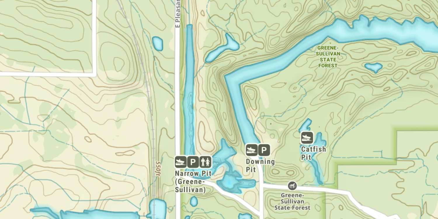 扁額　湖 Narrow Lake Fishing Maps, Tips, Regulations, and Hot Spots | onX