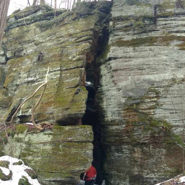 Glacier Cave Near Ledges Trail