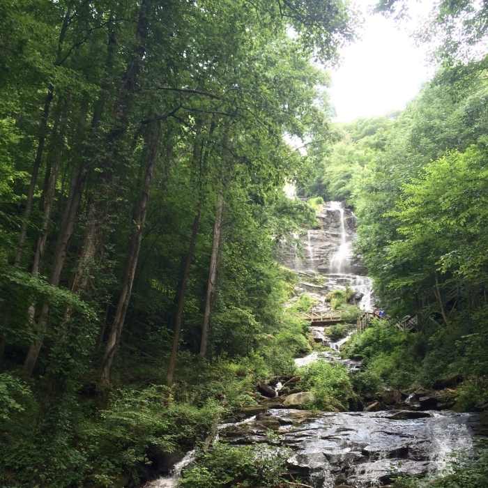 Enjoy phenomenal views of Amicalola Falls from the East Ridge Trail. Near AT Approach Trail