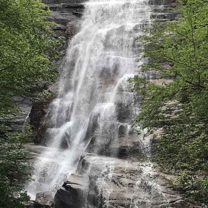 Arethusa Falls, the highest waterfall in the White Mountains, awaits at the end of the Arethusa Falls Trail. Near Arethusa Falls Frankenstein Cliff Loop
