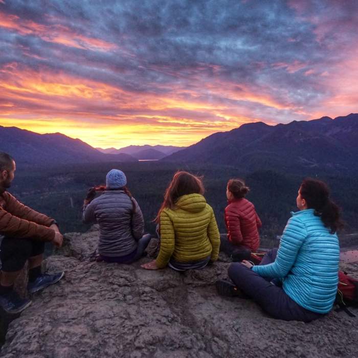 Catching a weekday sunrise will be sure to keep you from the crowds of this busy hike. Near Rattlesnake Mountain Trail