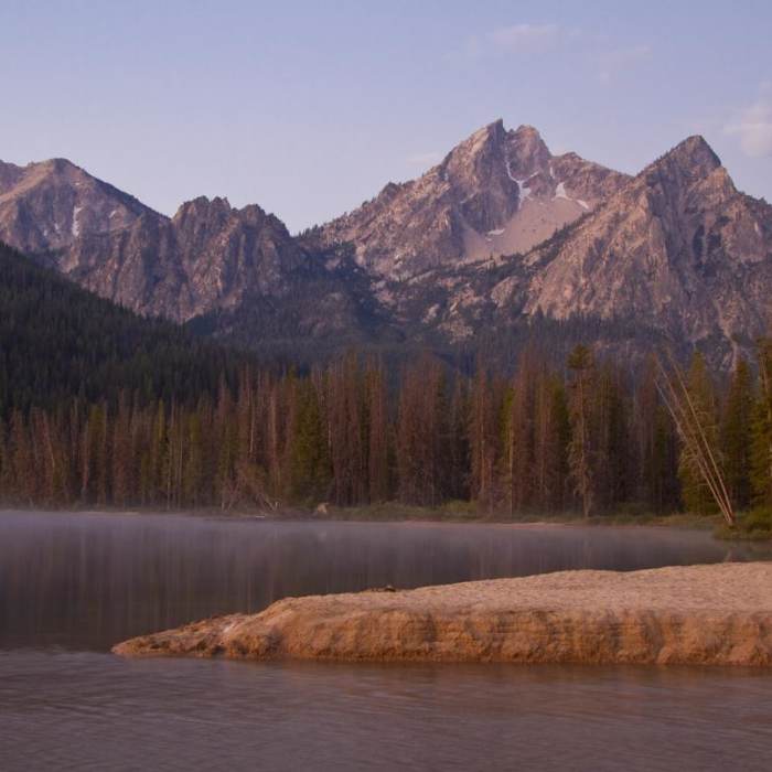 Near Stanley Lake Creek + Lady Face Falls