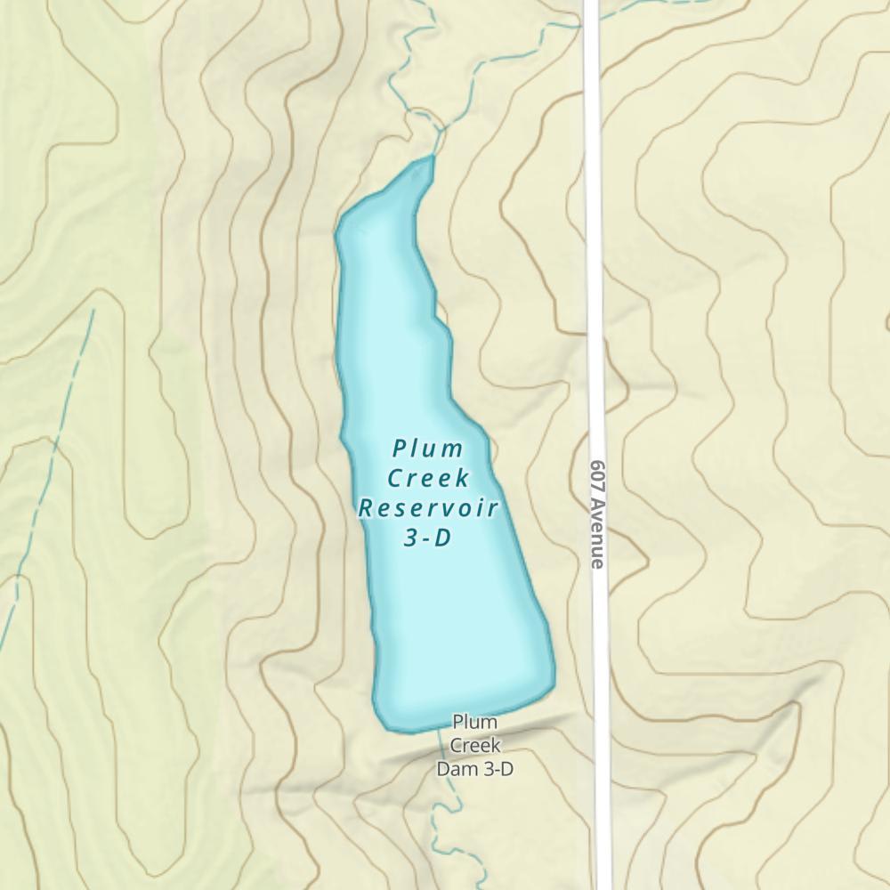 Plum Creek Reservoir 3-D photo