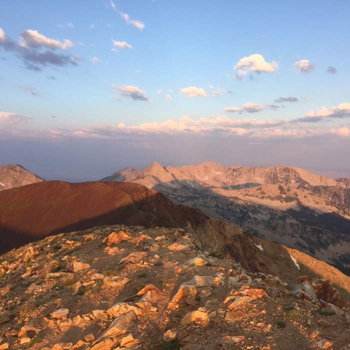 Near American Fork Twin Peaks from Silver Lake Flat