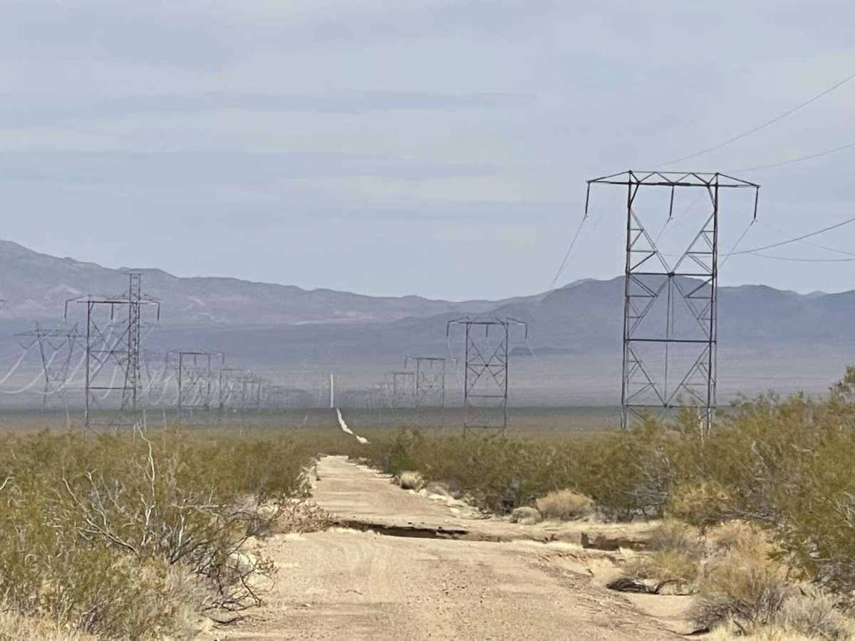 Ivanpah Valley High Voltage Line trail photo