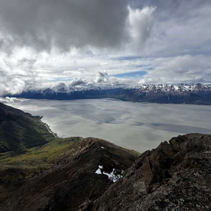 View from the summit. Near Rainbow Peak