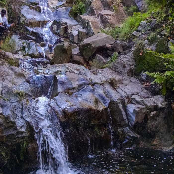 Sycamore Canyon Falls is sublime in the spring. Near Rancho Sierra Vista Loop