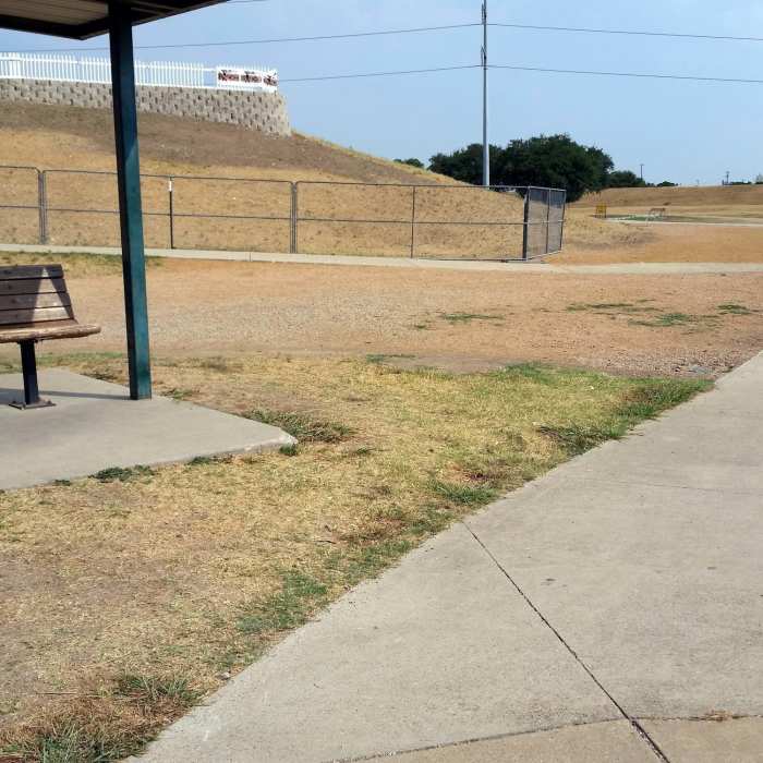 Trailhead at Haws Athletic Center Near Trinity Trails: Trinity Main TH to Haws TH