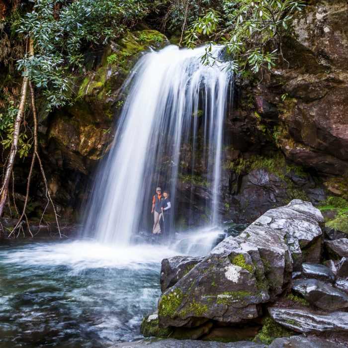 Grotto Falls Near Grotto Falls