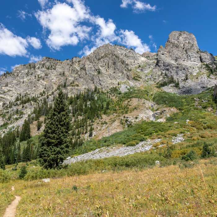 Unnamed peaks north of Death Canyon. Near Death Canyon Trail