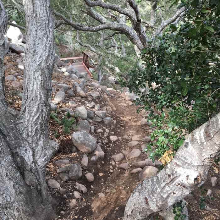 steep rocky trail Near Lemon Grove Loop