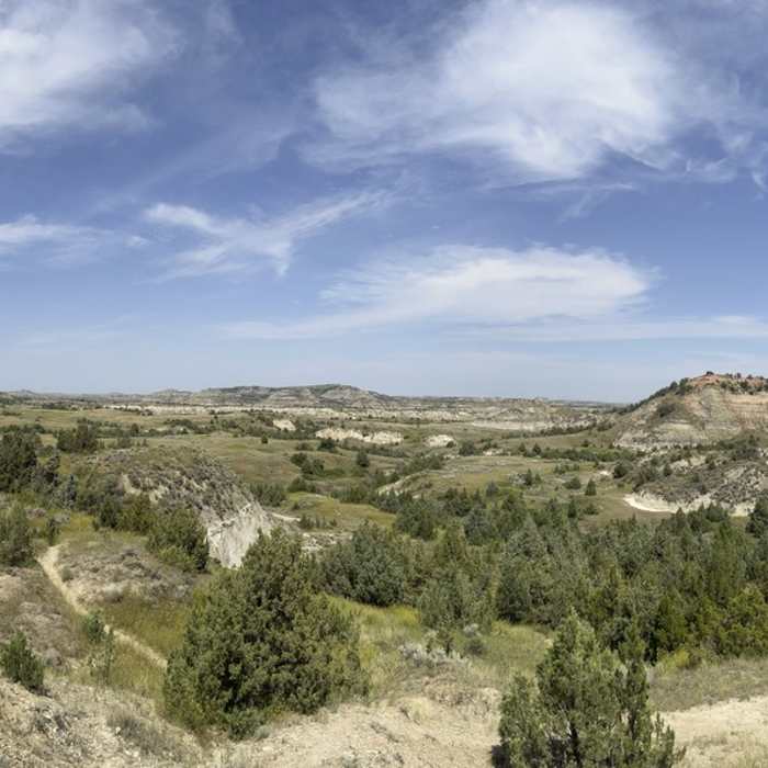 There are great panoramic views along the trail that give a sense of the beauty in the area. Near Painted Canyon Nature Trail