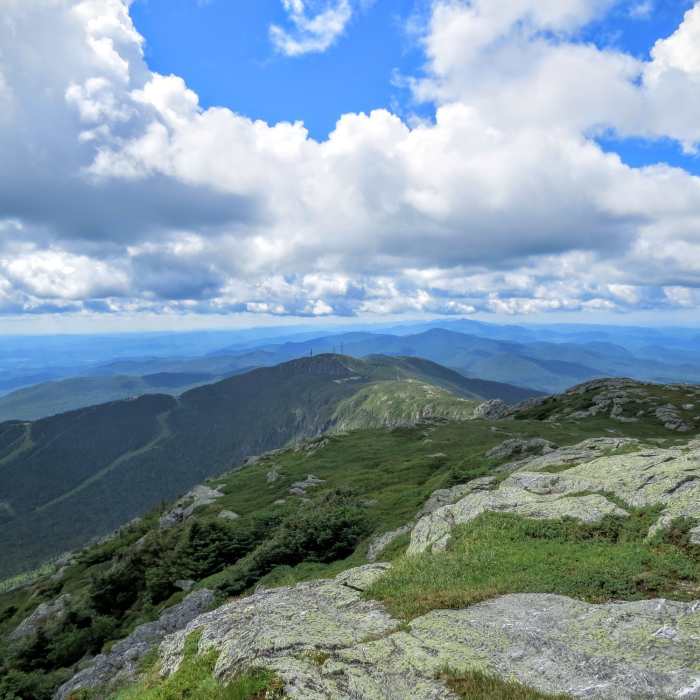 The summit of Mount Mansfield leaves little to be desired. Near Sunset Ridge Out-and-Back