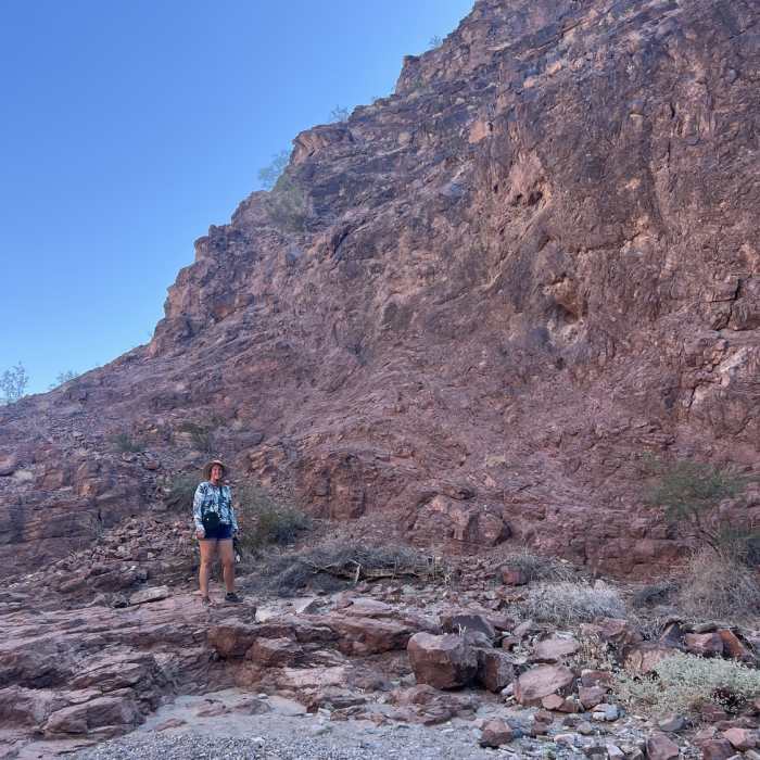 Trail before entering slot canyon. Near Crack in the Mountain Trail