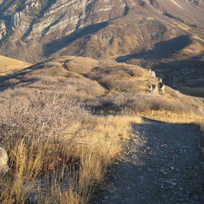 Bonneville Shoreline Trail/Great Western Trail Near BST: Dragon's Back (GWT #033)