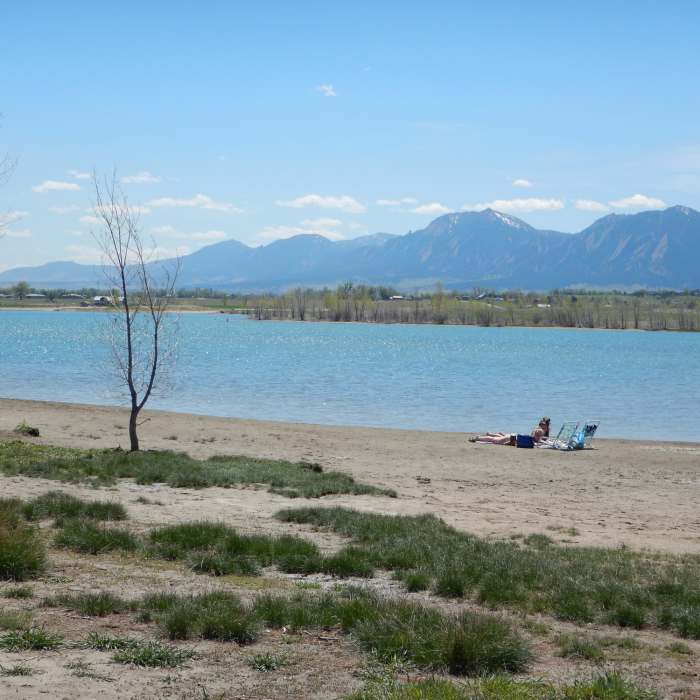 The "beach" at Boulder Reservoir Near Boulder Reservoir Trail